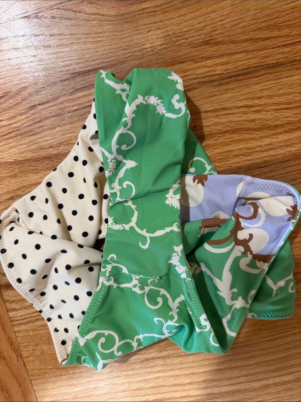 Women’s  high waist bikini Bottoms - Mixed Print Large - Picture 4 of 4